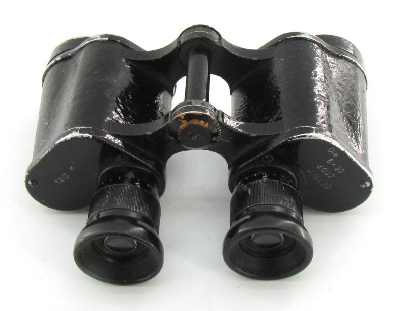 German WWII 6x30 Binoculars – Maker Code 'fzg' (Feinmechanik GmbH, Kassel) — image 4