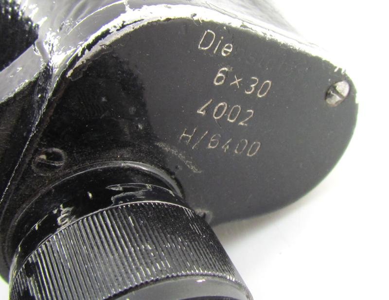 German WWII 6x30 Binoculars – Maker Code 'fzg' (Feinmechanik GmbH, Kassel) — image 6
