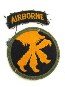 US WWII 17th Airborne division 'Golden Talons' patch