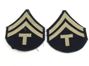 US WWII Rank Chevrons Tec-5