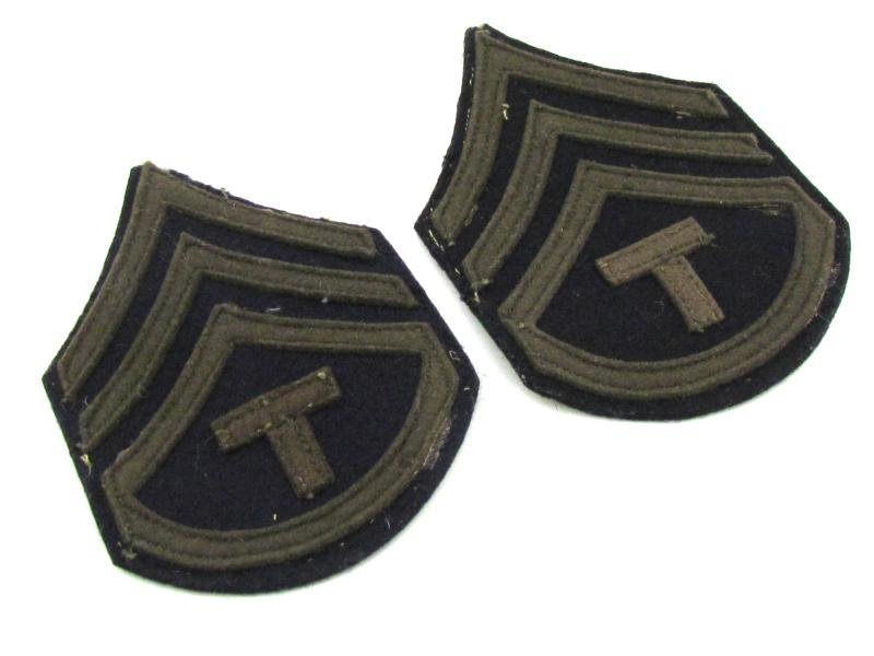U.S. WWII Army Technician 3rd Grade (T/3) Sleeve Patches — image 6