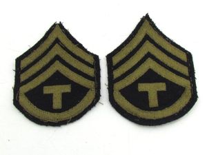 US WW2 NCO Rank Chevron Set