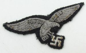 Luftwaffe bullion officers 'Droop Tail ' breast eagle