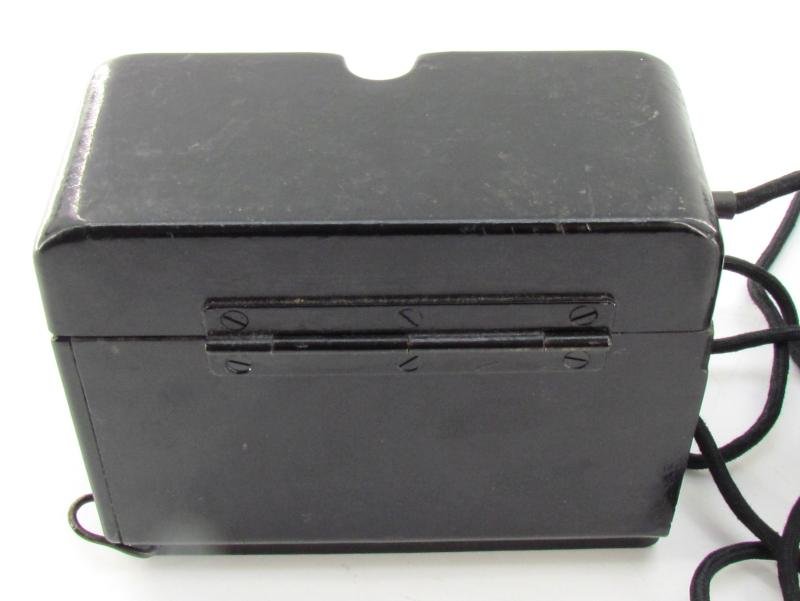 Wehrmacht Bakelite Desk telephone 38 with side box dated 1943 — image 6
