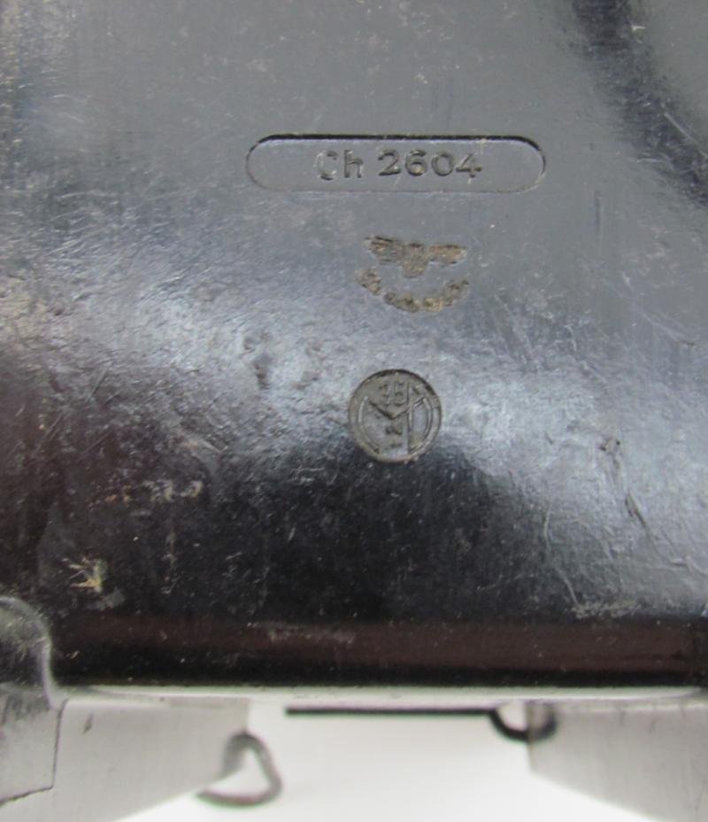 Wehrmacht Bakelite Desk telephone 38 with side box dated 1943 — image 9