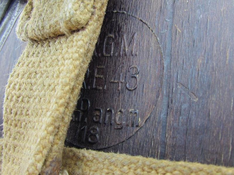 Wehrmacht 'Coconut' M31 Canteen and Cup 'H.R.E.43' — image 12