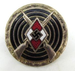 Hitler Youth ( HJ ) Shooting Badge 'RZM M1/63'