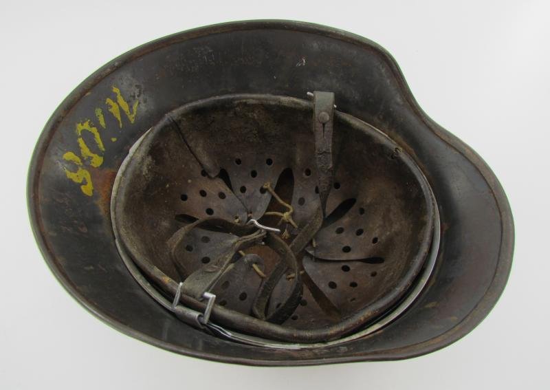 M35 Luftwaffe double decal 'Normandy' camouflage helmet SE64 — image 12