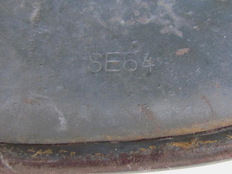 M35 Luftwaffe double decal 'Normandy' camouflage helmet SE64 — image 14