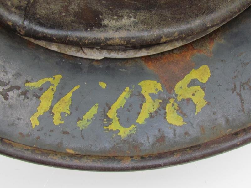 M35 Luftwaffe double decal 'Normandy' camouflage helmet SE64 — image 15