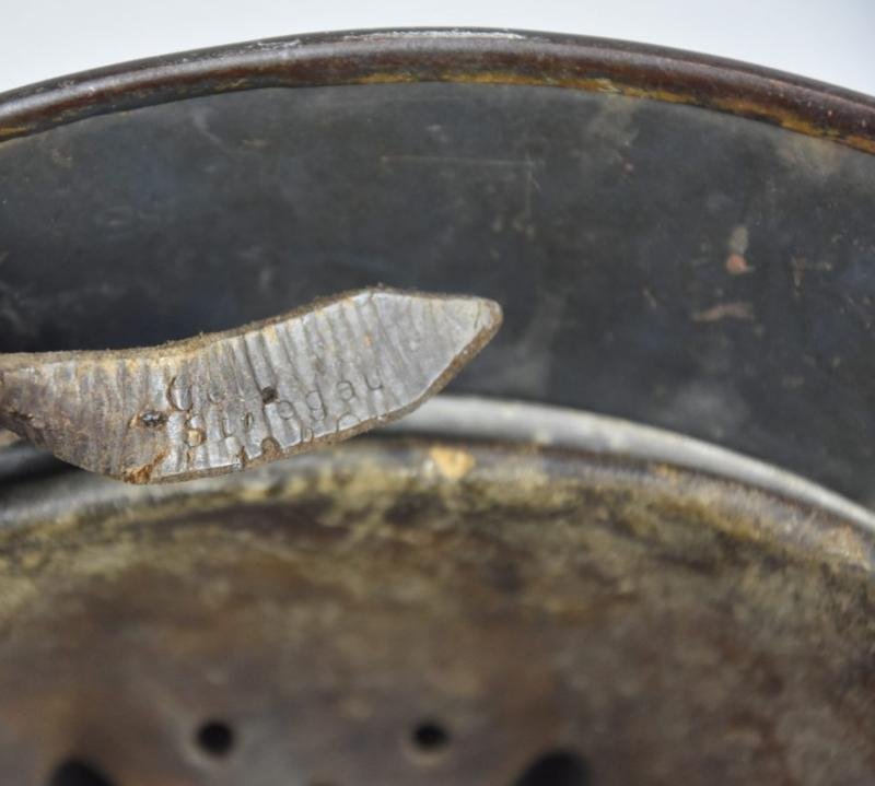 M35 Luftwaffe double decal 'Normandy' camouflage helmet SE64 — image 18