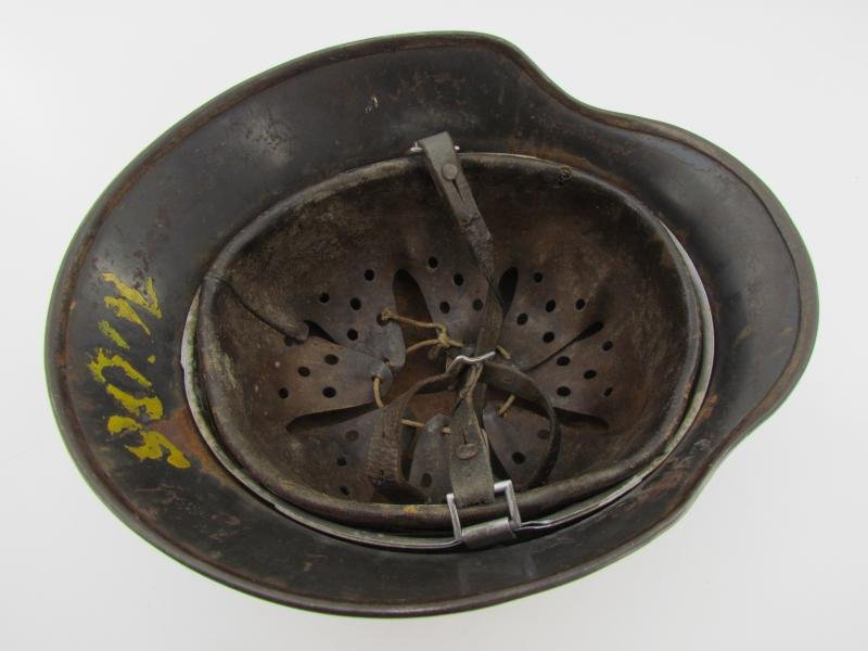 M35 Luftwaffe double decal 'Normandy' camouflage helmet SE64 — image 19