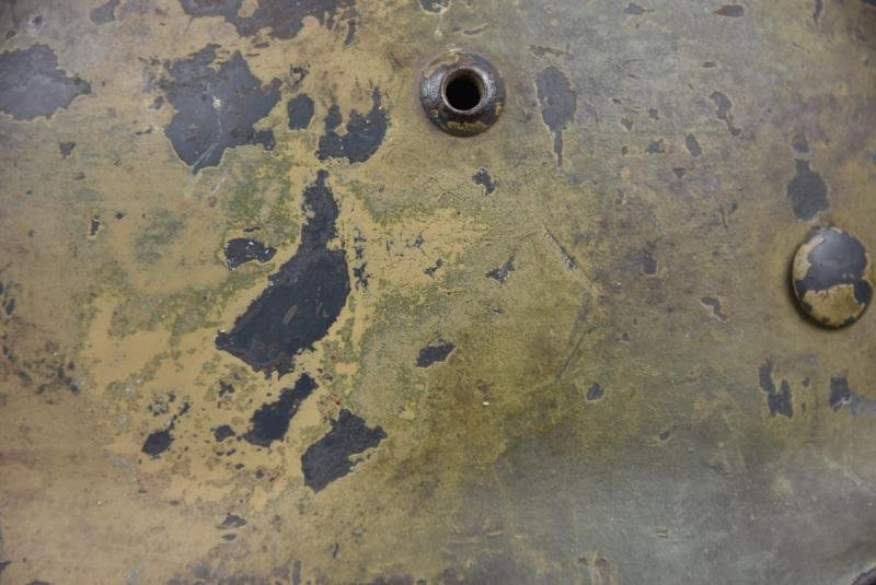 M35 Luftwaffe double decal 'Normandy' camouflage helmet SE64 — image 6