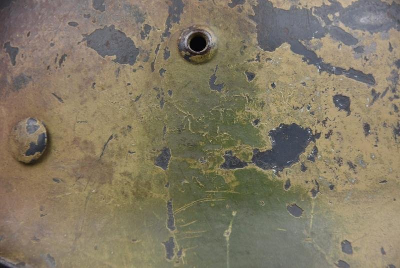 M35 Luftwaffe double decal 'Normandy' camouflage helmet SE64 — image 9