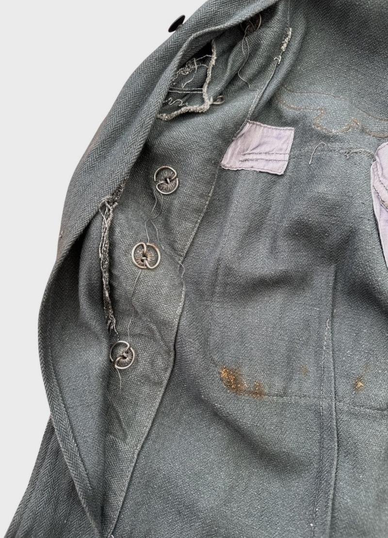 Luftwaffe 'Drillich' (HBT) Green Field Blouse (Feldbluse) — image 13