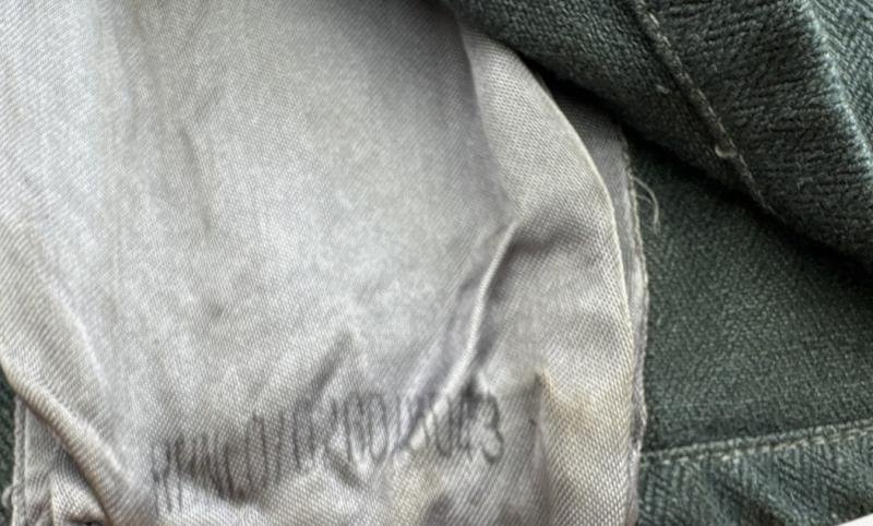 Luftwaffe 'Drillich' (HBT) Green Field Blouse (Feldbluse) — image 14