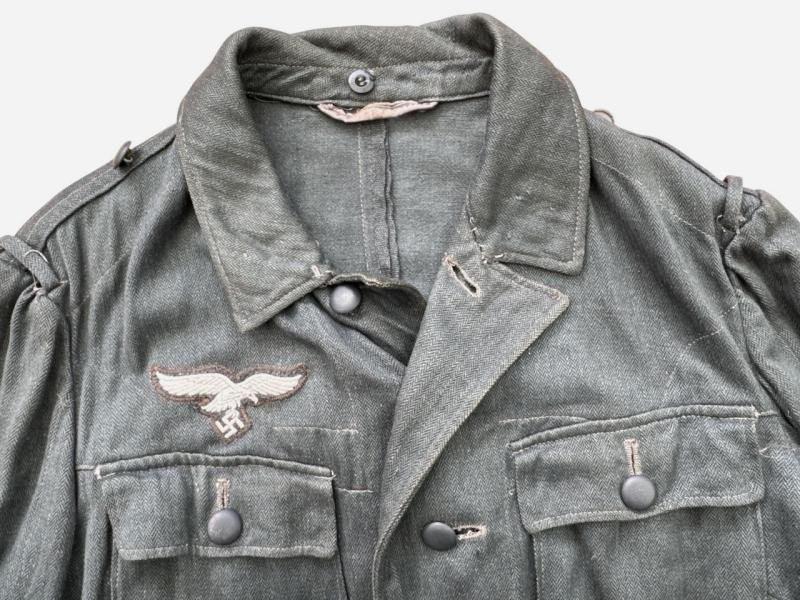 Luftwaffe 'Drillich' (HBT) Green Field Blouse (Feldbluse) — image 2