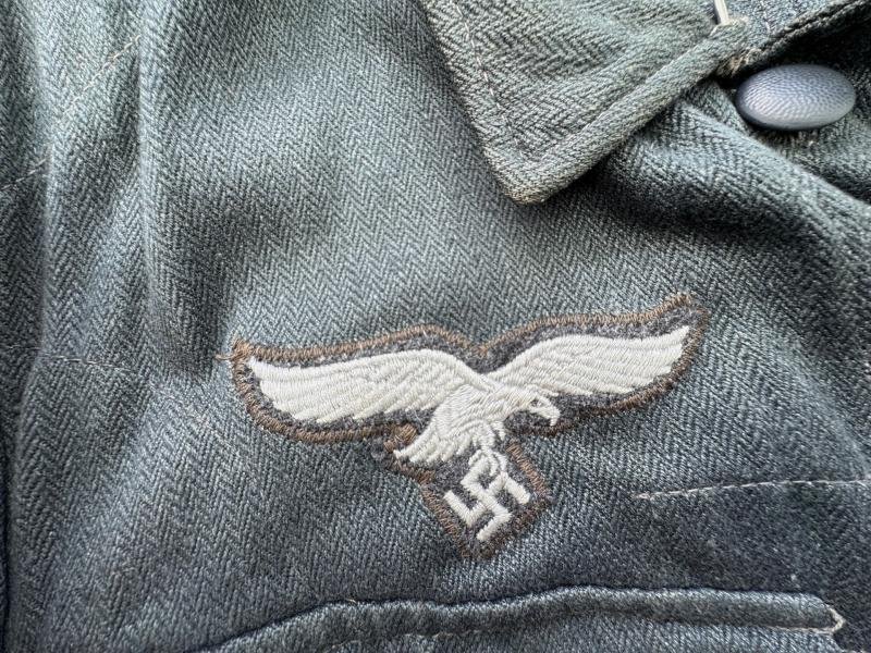 Luftwaffe 'Drillich' (HBT) Green Field Blouse (Feldbluse) — image 5