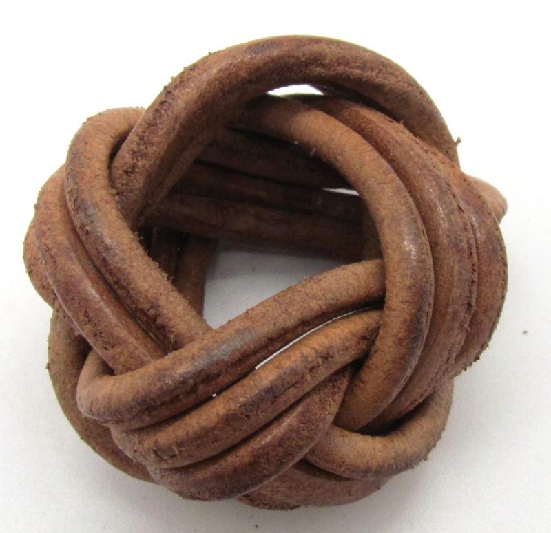 Hitler Youth Leather Knot (HJ Neckerchief Slide) — image 4