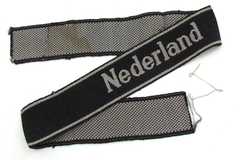 Waffen-SS BeVo 'Nederland' Cufftitle — image 6