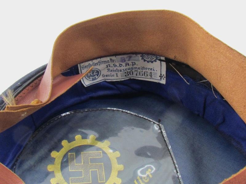 German DAF 'Deutsche Arbeitsfront' visor cap with RZM Label — image 14