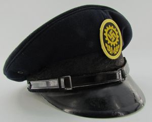 German DAF 'Deutsche Arbeitsfront' visor cap with RZM Label