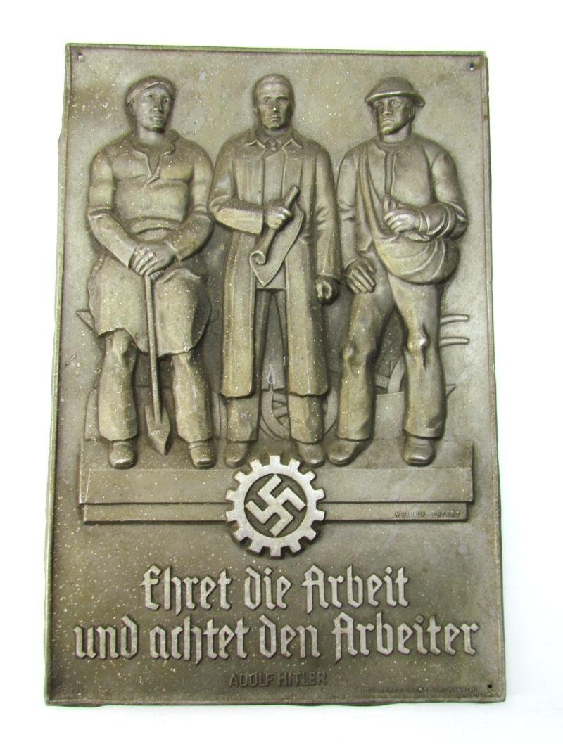 DAF ( 'Deutsche Arbeitsfront' ) Honor Plaque — image 2