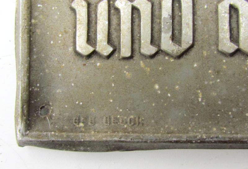 DAF ( 'Deutsche Arbeitsfront' ) Honor Plaque — image 6