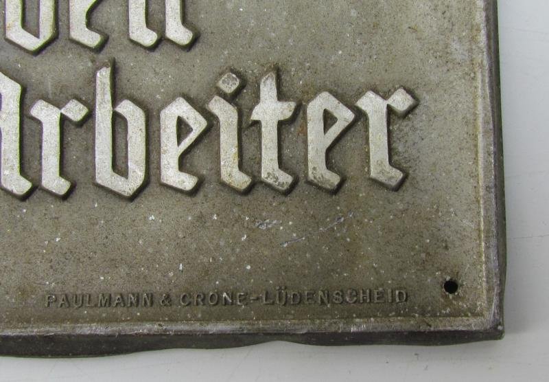 DAF ( 'Deutsche Arbeitsfront' ) Honor Plaque — image 7