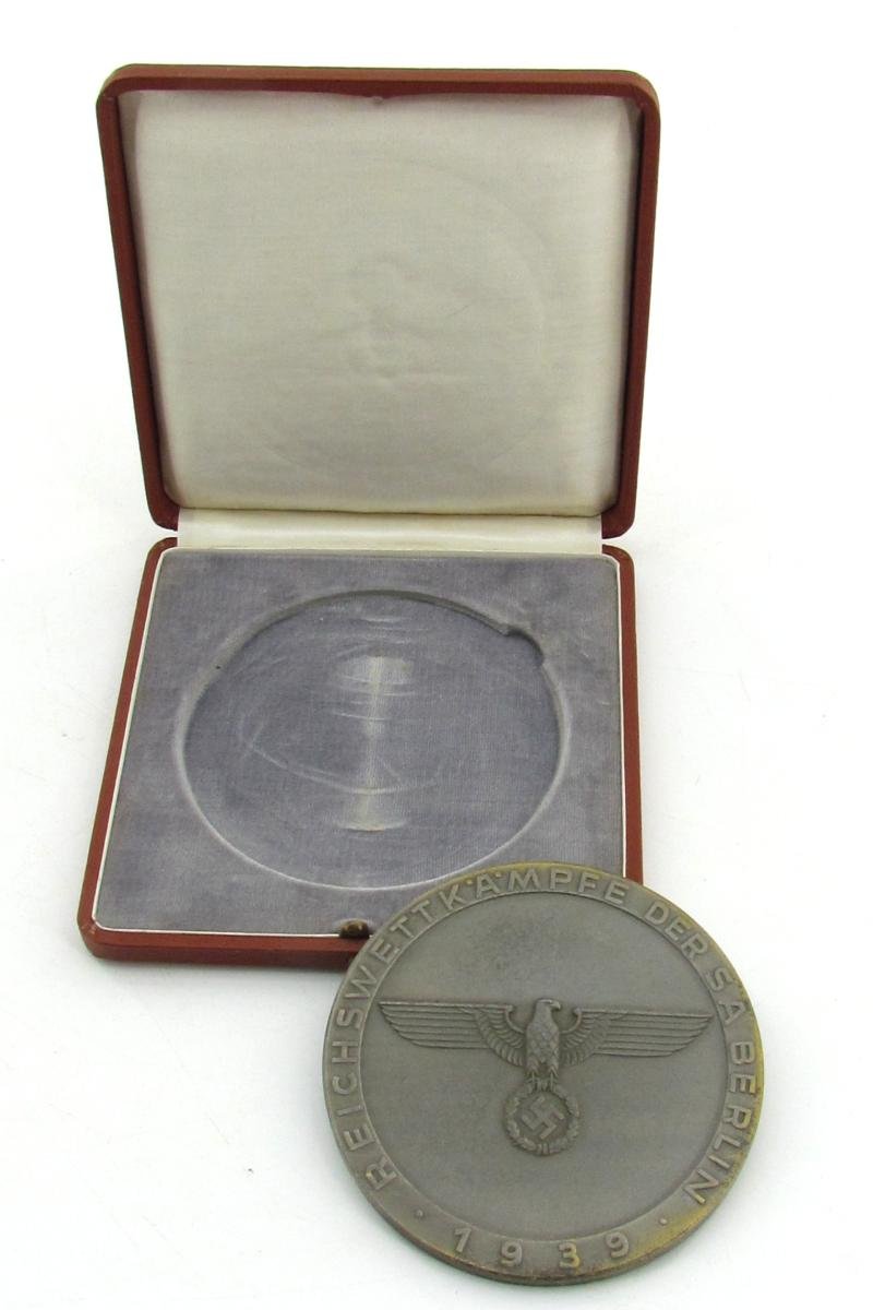 SA Reichswettkämpfe Berlin 1939 Prize Plaque (Third Prize) — image 2