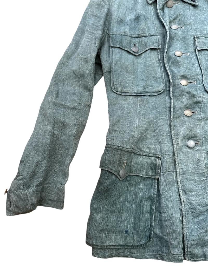 Wehrmacht ( Heer ) 'Drillich' (HBT) M42 Field Blouse (Feldbluse) — image 4