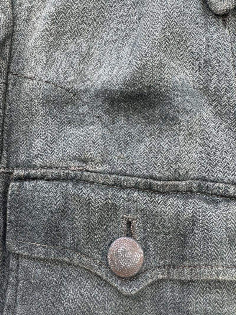 Wehrmacht ( Heer ) 'Drillich' (HBT) M42 Field Blouse (Feldbluse) — image 5