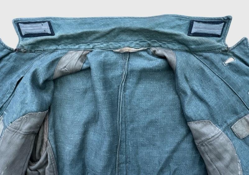 Wehrmacht ( Heer ) 'Drillich' (HBT) M42 Field Blouse (Feldbluse) — image 8