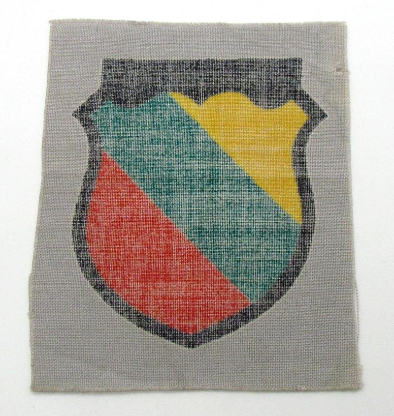 Wehrmacht ( Heer ) Printed 'Lithuanian' Volunteer Sleeve — image 5