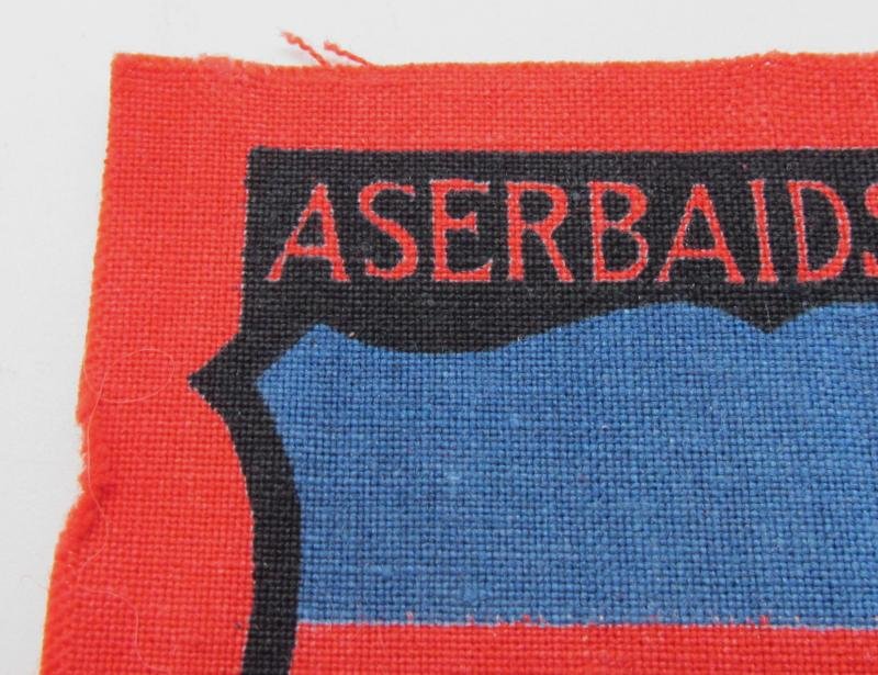 Wehrmacht ( Heer ) Printed 'Aserbaidschan' Volunteer Sleeve Shield — image 2