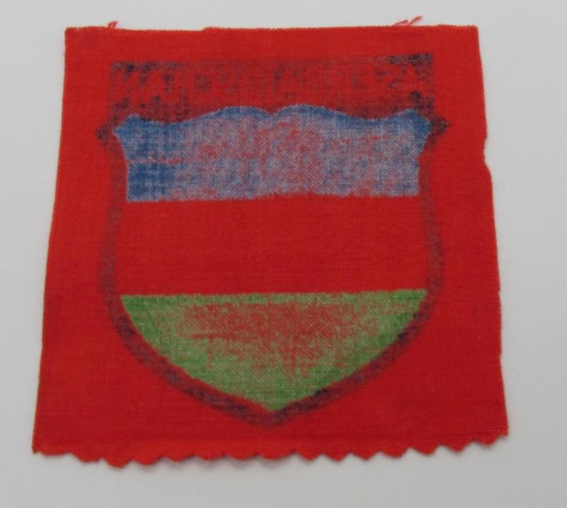 Wehrmacht ( Heer ) Printed 'Aserbaidschan' Volunteer Sleeve Shield — image 4