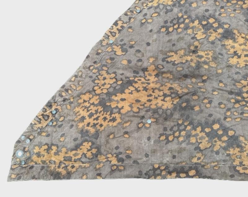 Waffen SS Oak Shelter Quarter ( Zeltbahn ) in used condition — image 10