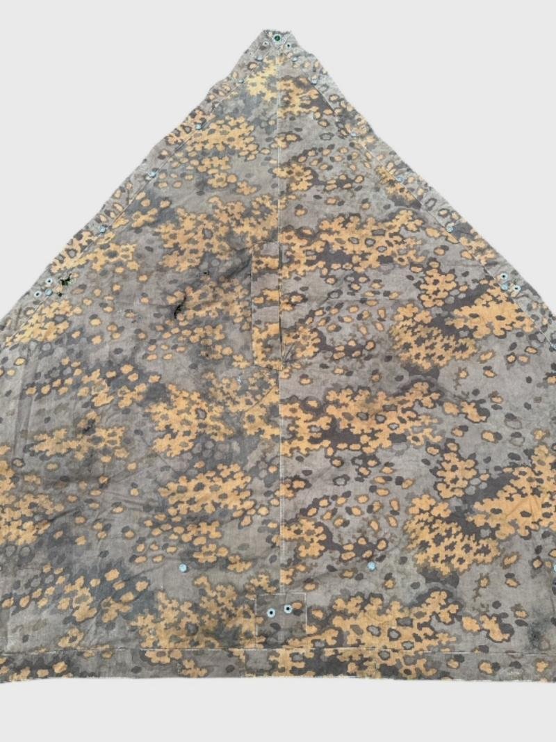 Waffen SS Oak Shelter Quarter ( Zeltbahn ) in used condition — image 11