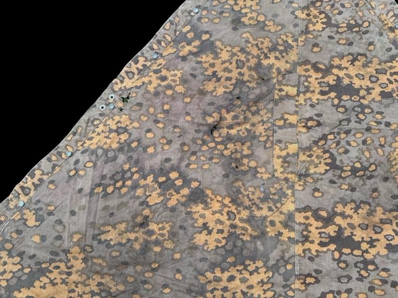 Waffen SS Oak Shelter Quarter ( Zeltbahn ) in used condition — image 12