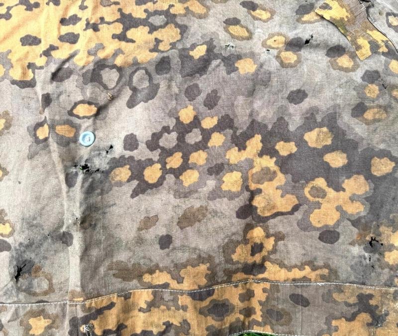 Waffen SS Oak Shelter Quarter ( Zeltbahn ) in used condition — image 14