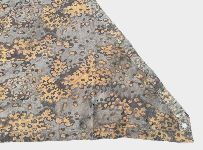 Waffen SS Oak Shelter Quarter ( Zeltbahn ) in used condition — image 15