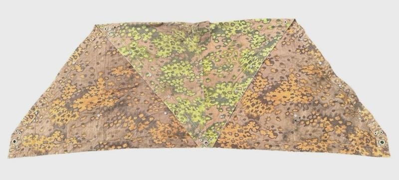 Waffen SS Oak Shelter Quarter ( Zeltbahn ) in used condition — image 16