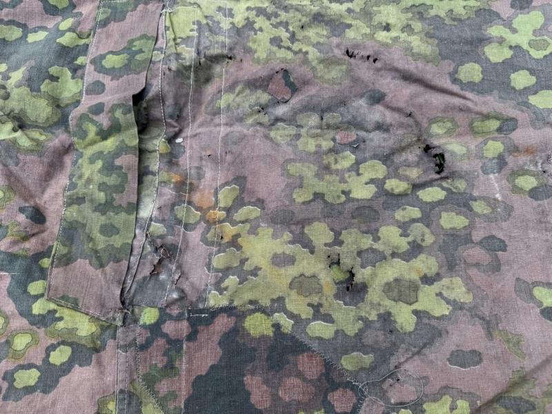 Waffen SS Oak Shelter Quarter ( Zeltbahn ) in used condition — image 5