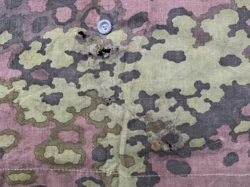 Waffen SS Oak Shelter Quarter ( Zeltbahn ) in used condition — image 6