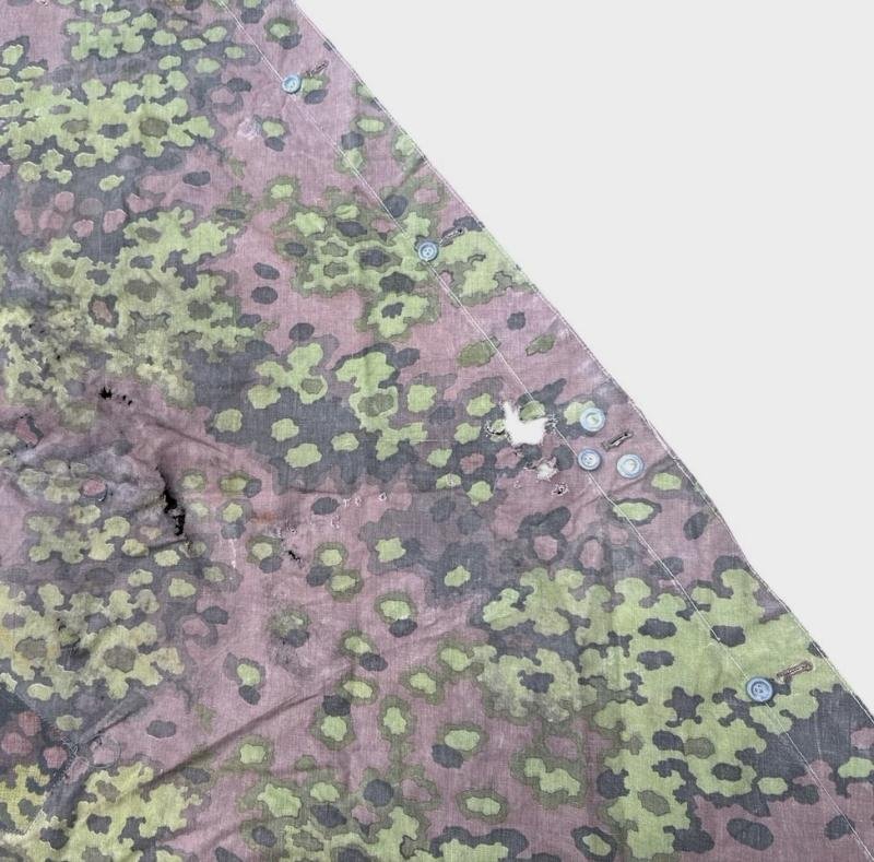 Waffen SS Oak Shelter Quarter ( Zeltbahn ) in used condition — image 7