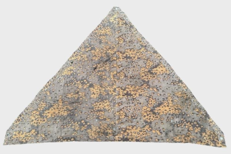 Waffen SS Oak Shelter Quarter ( Zeltbahn ) in used condition — image 9