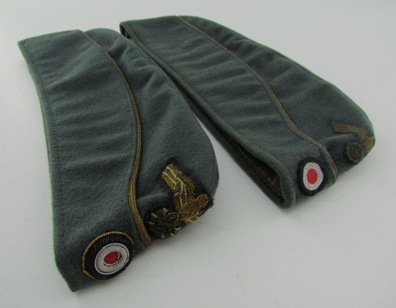 2x Kriegsmarine Coastal Artillery Officer's Overseas Cap — image 19