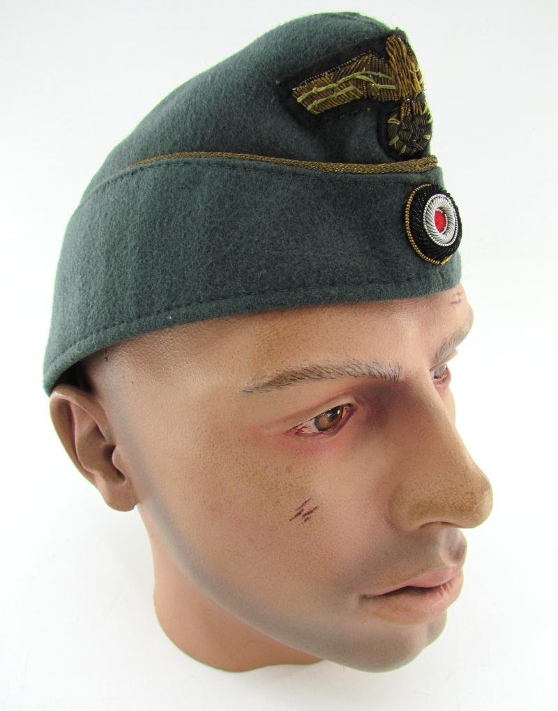 2x Kriegsmarine Coastal Artillery Officer's Overseas Cap — image 2