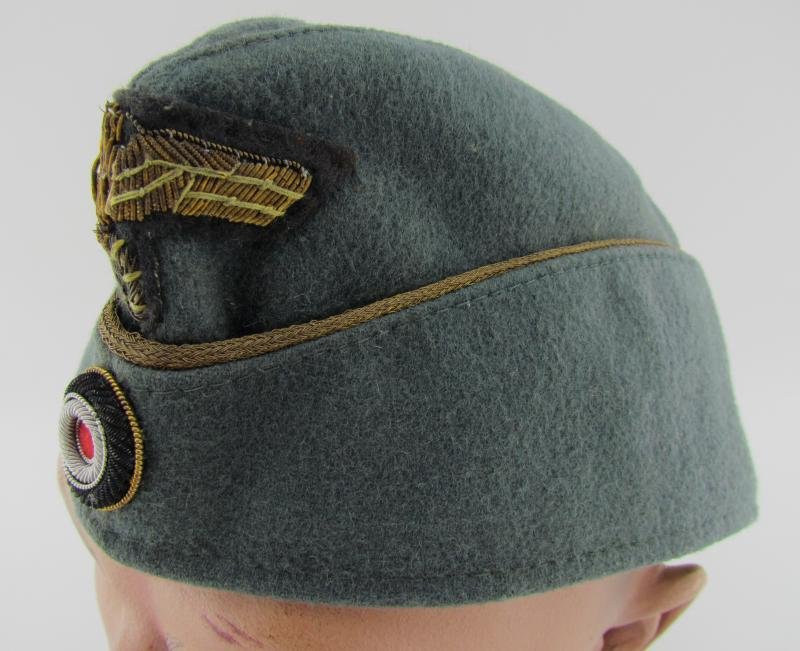 2x Kriegsmarine Coastal Artillery Officer's Overseas Cap — image 8