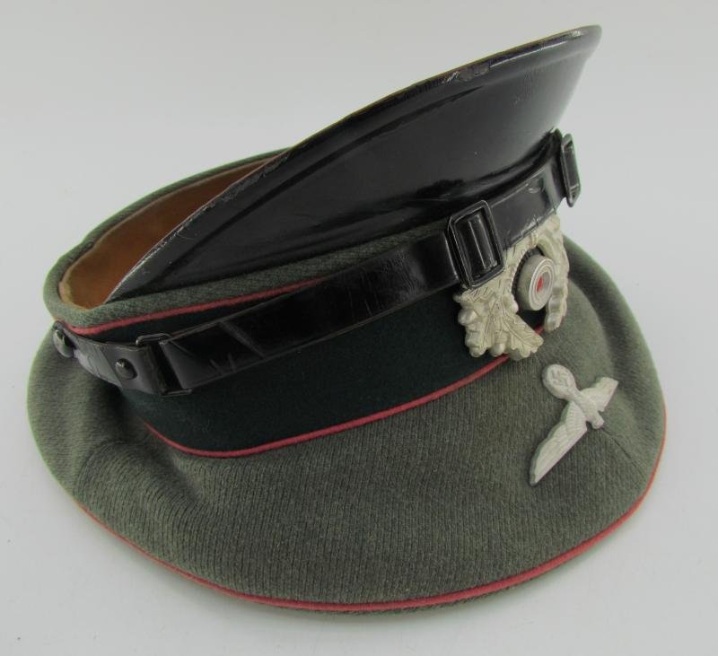 Wehrmacht Heer Panzer EM/NCO Visor Cap (Schirmmütze) – G. Teufel Sohn, 1937 — image 16